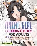 Anime Girl Coloring Book For Adults: 39+ Kawaii (Cute) and Sexy Manga-Style Coloring Pages Men Will Love!