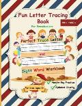 Fun Letter Tracing Book For Preschoolers: The Perfect Trace Letter and Sight Word Workbook with Handwriting Practice and Alphabet Coloring Activity, S