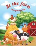 At the Farm: Fun Educational Coloring Book for Learning Animals Ι for Kids Ages 3-6 Ι Preschool, Kindergarten and Homesch