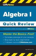 CliffsNotes Algebra I: Quick Review