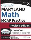 Maryland Comprehensive Assessment Program (MCAP) Test Practice: 8th Grade Math Practice Workbook and Full-length Online Assessments: Maryland Test Stu