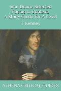 John Donne Selected Poems in Context: A Study Guide for a Level: Athena Critical Guides
