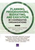Planning, Programming, Budgeting, and Execution in Comparative Organizations: Additional Case Studies of Selected Allied and Partner Nations