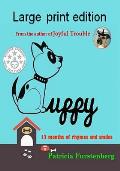 Puppy: 12 Months of Rhymes and Smiles, Large Print Edition