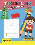 Activity Book Toddler Number Ages 3-5: For Kindergarten