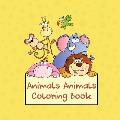 Animals Animals Coloring Book: 100-page Coloring Book for Kids (Colouring Pad)