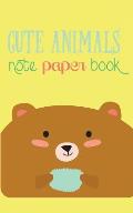 Cute Animals Note Paper Book: 120-page Scrap Paper Notebook for Recording Notes (5 x 8 Inches - Pocket-sized)