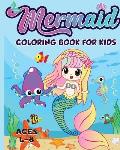 Mermaid Coloring Book for Kids Ages 4-8: 40 Unique and Beautiful Mermaid Coloring Pages (Children's Books Gift Ideas)