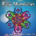 Easy Mandalas: Relaxing Coloring Book for Adults