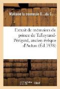 Extrait de M?moires Du Prince de Talleyrand-P?rigord