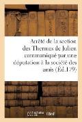 Arr?t? de la Section Des Thermes de Julien Soci?t? Des Amis de la Constitution Dimanche 20 Mars 1791