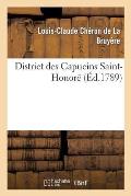 District Des Capucins Saint-Honor? 3 Novembre 1789
