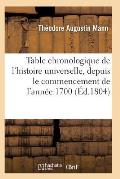 Table Chronologique de l'Histoire Universelle, de l'Ann?e 1700, Paix G?n?rale de l'Ann?e 1802
