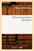 Discours Prononc? (?d.1885)