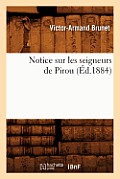 Notice Sur Les Seigneurs de Pirou (?d.1884)