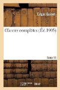 Oeuvres Compl?tes Tome 11