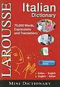 Larousse Mini Dictionary Italian English English Italian