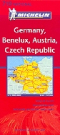 Michelin Maps #719: Michelin Germany Austria Benelux Czech Republic Map