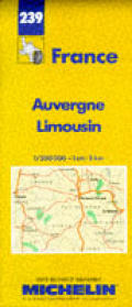 Auvergne Limousin Regional Map Old Edition