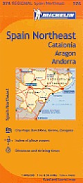 Spain Northeast Catalunya Aragon Andorra Map 10th Edition