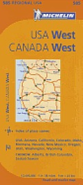 USA West Canada West Map 9th Edition
