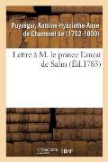 Lettre ? M. Le Prince Ernest de Salm