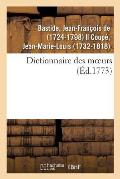 Dictionnaire Des Moeurs