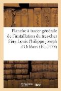 Planche ? Tracer G?n?rale de l'Installation Du Tres-Cher Fr?re Louis-Philippe-Joseph d'Orl?ans: Duc de Chartres En Qualit? de Grand-Ma?tre de la Franc