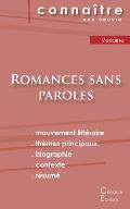 Fiche de lecture Romances sans paroles de Verlaine (Analyse litt?raire de r?f?rence et r?sum? complet)