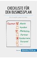 Checkliste f?r den Businessplan: Die 9 wichtigsten Schritte