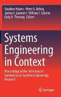 Systems Engineering in Context: Proceedings of the 16th Annual Conference on Systems Engineering Research