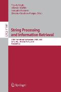 String Processing and Information Retrieval: 25th International Symposium, Spire 2018, Lima, Peru, October 9-11, 2018, Proceedings