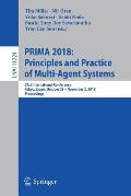 Prima 2018: Principles and Practice of Multi-Agent Systems: 21st International Conference, Tokyo, Japan, October 29-November 2, 2018, Proceedings