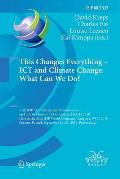 This Changes Everything - ICT and Climate Change: What Can We Do?: 13th Ifip Tc 9 International Conference on Human Choice and Computers, Hcc13 2018,