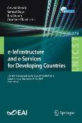 E-Infrastructure and E-Services for Developing Countries: 10th Eai International Conference, Africomm 2018, Dakar, Senegal, November 29-30, 2019, Proc
