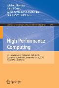 High Performance Computing: 5th Latin American Conference, Carla 2018, Bucaramanga, Colombia, September 26-28, 2018, Revised Selected Papers
