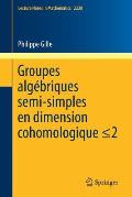 Groupes Alg?briques Semi-Simples En Dimension Cohomologique: Semisimple Algebraic Groups in Cohomological Dimension