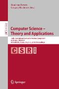Computer Science - Theory and Applications: 14th International Computer Science Symposium in Russia, Csr 2019, Novosibirsk, Russia, July 1-5, 2019, Pr
