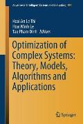 Optimization of Complex Systems: Theory, Models, Algorithms and Applications
