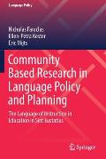 Community Based Research in Language Policy and Planning: The Language of Instruction in Education in Sint Eustatius