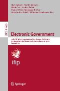 Electronic Government: 18th Ifip Wg 8.5 International Conference, Egov 2019, San Benedetto del Tronto, Italy, September 2-4, 2019, Proceeding