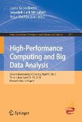 High-Performance Computing and Big Data Analysis: Second International Congress, Tophpc 2019, Tehran, Iran, April 23-25, 2019, Revised Selected Papers