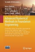 Advanced Numerical Methods in Foundation Engineering: Proceedings of the 3rd Geomeast International Congress and Exhibition, Egypt 2019 on Sustainable