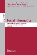 Social Informatics: 11th International Conference, Socinfo 2019, Doha, Qatar, November 18-21, 2019, Proceedings