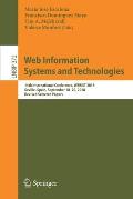 Web Information Systems and Technologies: 14th International Conference, Webist 2018, Seville, Spain, September 18-20, 2018, Revised Selected Papers