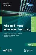 Advanced Hybrid Information Processing: Third Eai International Conference, Adhip 2019, Nanjing, China, September 21-22, 2019, Proceedings, Part II