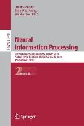 Neural Information Processing: 26th International Conference, Iconip 2019, Sydney, Nsw, Australia, December 12-15, 2019, Proceedings, Part II