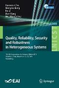 Quality, Reliability, Security and Robustness in Heterogeneous Systems: 15th Eai International Conference, Qshine 2019, Shenzhen, China, November 22-2