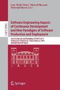 Software Engineering Aspects of Continuous Development and New Paradigms of Software Production and Deployment: Second International Workshop, Devops