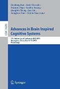 Advances in Brain Inspired Cognitive Systems: 10th International Conference, Bics 2019, Guangzhou, China, July 13-14, 2019, Proceedings